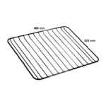 Grille inox 466x385mm Four vapeur Electrolux AEG - 140064006046 – Image 4