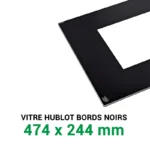 Vitre bords noirs 474x244 mm Four Electrolux AEG - 8081435011 – Image 3