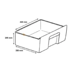 Bac à légumes réfrigérateur Whirlpool - 480132101015 – Image 3