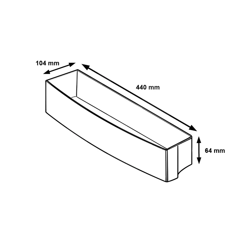 Balconnet Porte-bouteilles Réfrigérateur Whirlpool - 481010702758 – Image 5