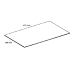 Clayette en verre avec profilé réfrigérateur Whirlpool - 480131100224 – Image 3